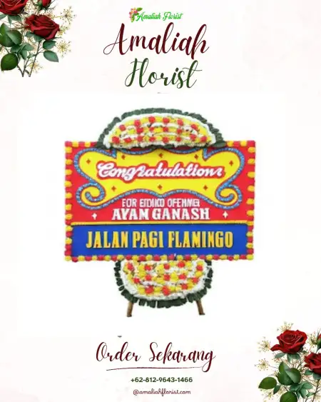 Sewa Papan Bunga Melong